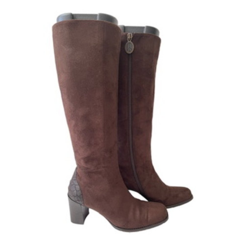 Donald J Pliner Suede Brown boots Women's Size 5 M - Picture 5 of 10